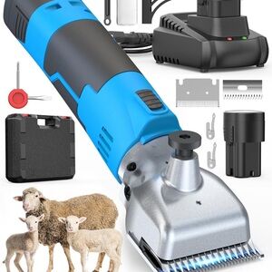 Cordless Sheep Shears,Professional Sheep Clippers with 2 Batteries NEW